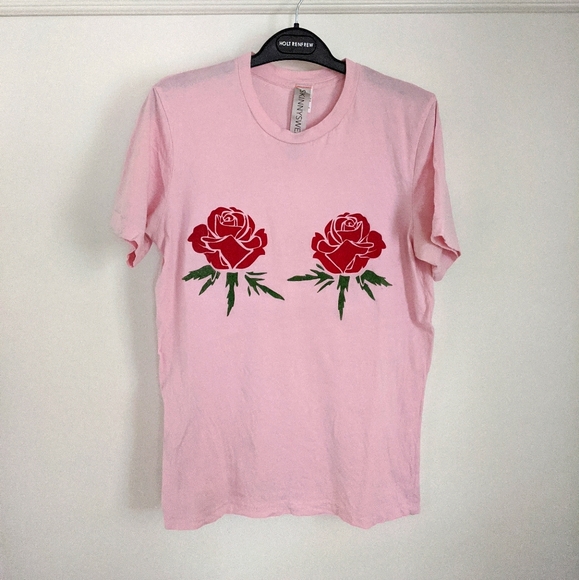okayok Tops - Double rose t-shirt 🌹